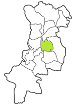 吉田矢部地区の位置